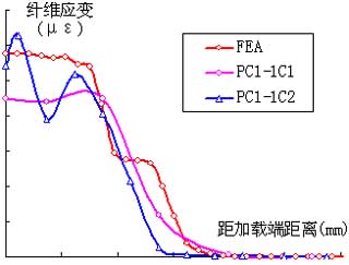 Fiber strain distribution