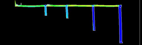 Construction Simulation for a Arch Bridge