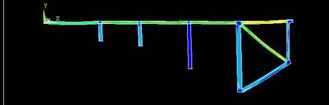 Construction Simulation for a Arch Bridge