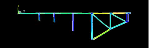 Construction Simulation for a Arch Bridge