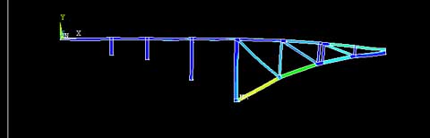 Construction Simulation for a Arch Bridge