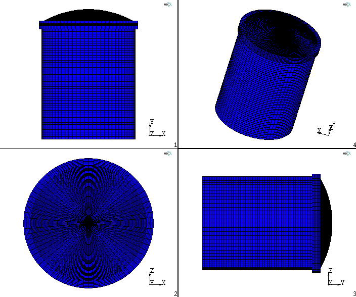 Finite element model for the nuclear reactor