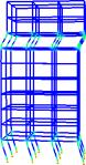 Figure 20 Deformation of the initial structure at different time(PGA=2000gal)