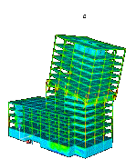 Figure 21 Collapse process of the structure (PGA=4000gal)