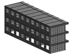 图1 教学楼结构模型图
