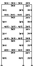 Fig. 2 Reinforcement in the frame models