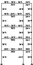 Fig. 2 Reinforcement in the frame models