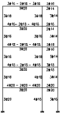 Fig. 2 Reinforcement in the frame models