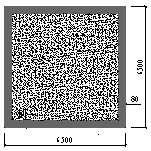Figure 7 Typical cross section of the CFST columns (unit: mm).