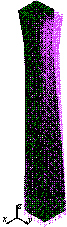 Figure 9 The first nine vibration modes of the super-tall building. 