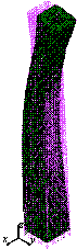 Figure 9 The first nine vibration modes of the super-tall building. 