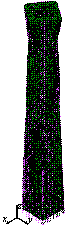 Figure 9 The first nine vibration modes of the super-tall building. 