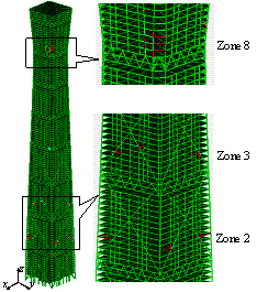Figure 11 Distribution of plastic zones under two different seismic intensities. (a) PGA = 400 cm/s2; (b) PGA = 510 cm/s2.