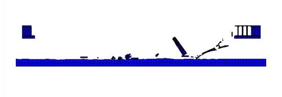 (f) Collapse of entire bridge (t=9.40s)