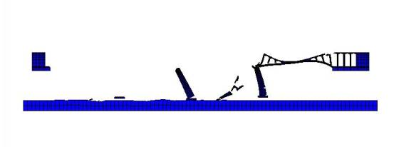 (e) Collapse of fourth span (t=7.62s)