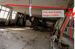 Figure 3. Seismic damage in Classroom Building A