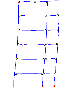 Figure 10. Failure mode predicted by Macro-model A subjected to Wenchuan NS+UD ground motions