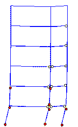 Figure 15. Failure mode predicted by Macro-model C subjected to Wenchuan NS+UD ground motions