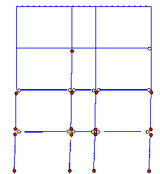 Figure 17. Seismic damage predicted by Macro-model D subjected to Wenchuan EW+UD ground motions