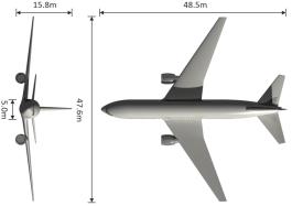 Figure 2 The surface skin of a Boeing 767-200ER