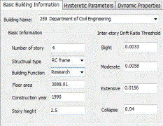 Figure 5. The parameters of the MCS model for an individual building