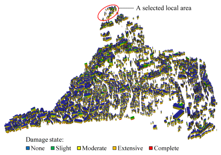 Fig. 11. Seismic damage to buildings of the Shantou city