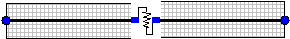 Figure 8 The simplified model of the coupling beam