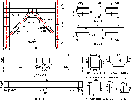 Dimensions and details of Specimen CO (unit: mm)