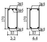 Figure 4 Reinforcements in the beams of SE1