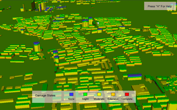 FIGURE 19: Regional seismic scenario of a large urban area