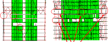 Figure 6 Collapse details of fully-braced scheme subjected to El-Centro EW (PGA = 2058 cm/s2)
