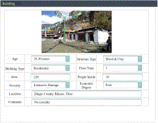 Fig. 8. Photos of seismic damage collected in the Tibet area by the proposed system