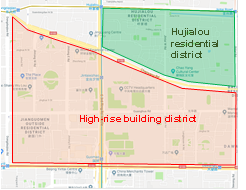 Map of Beijing CBD