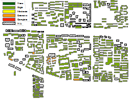 Fig. 11 Seismic-damage results of the LOD 1 simulation