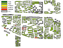 Fig. 11 Seismic-damage results of the LOD 1 simulation