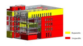 Fig. 17. Visualization of seismic damage of components