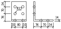 Dimensions of components in Specimen M-P100-S(C) (unit: mm)