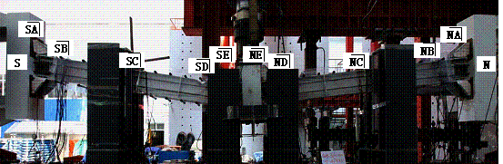 Figure 18 Overall deformation of Specimen M-P100-C after the test