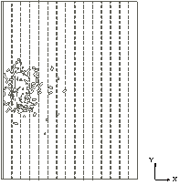 Debris simulation of masonry infilled wall in LS-DYNA